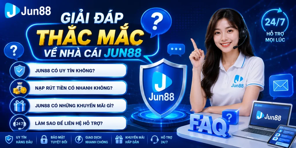Giải đáp thắc mắc về nhà cái Jun88